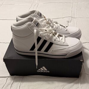 Adidas Men's White and Black Sneakers